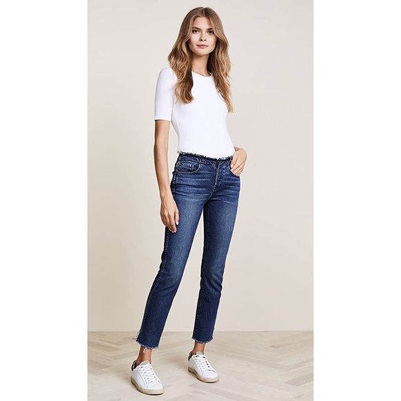 3x1 Raw Edge Shelter Slim Jeans in Tin Coo Medium Wash Women’s 26 - Picture 3 of 15